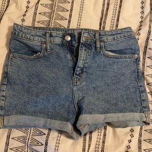 High rise Jean shorts